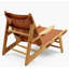 Chaises d'appoint en chêne massif avec revêtement en cuir végétalien-1142961602