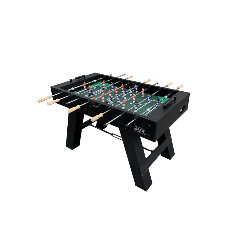 Cavalier 55" Black Foosball Table with Wooden Handles