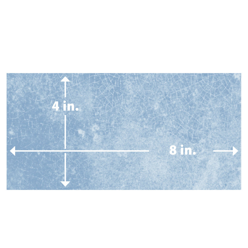 Myst 4 In. X 8 In. Ceramic Wall Tile, Light Blue