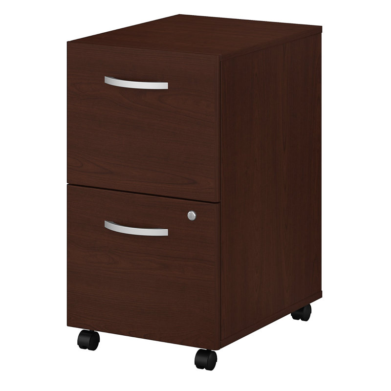 Studio C 16'' Wide 2 -Drawer Mobile File Cabinet, Harvest Cherry