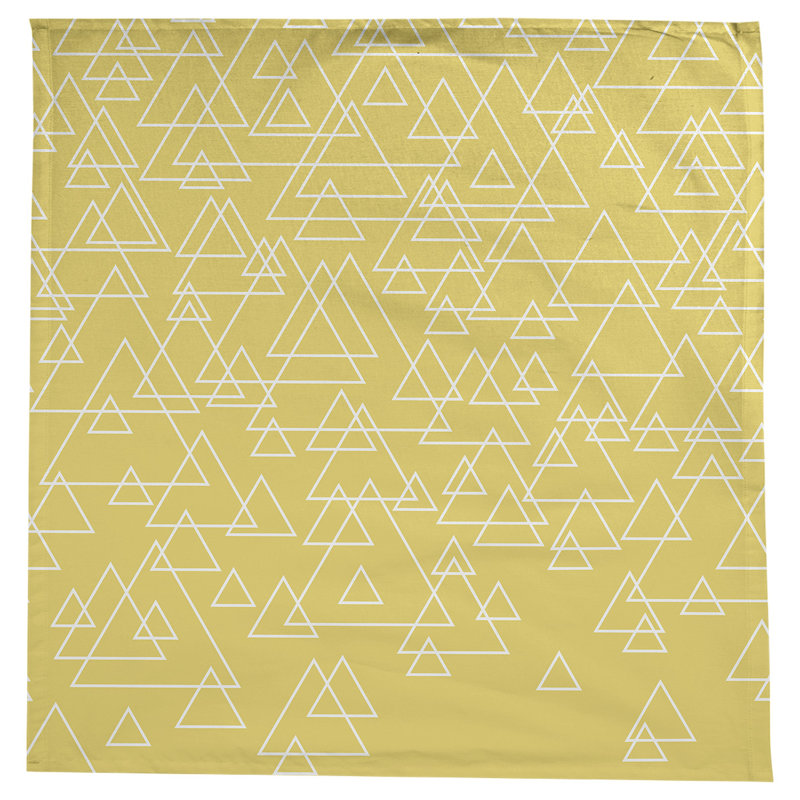 Avicia Scattered Triangle Tablecloth, Yellow
