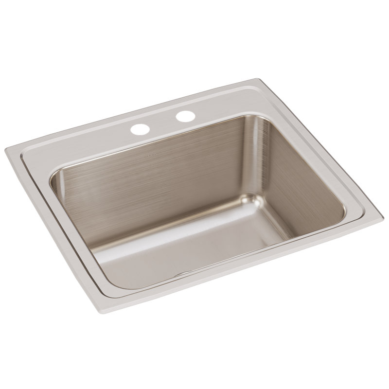 Évier de cuisine à montage sur plan L 19 po x l 19,5 po Lustertone, Trou MR2