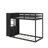 Bunk Bed With 4 Storage Drawers, Hanging Rail, Light Strip And Built-In Shelves & Dual Pegboards-652679228