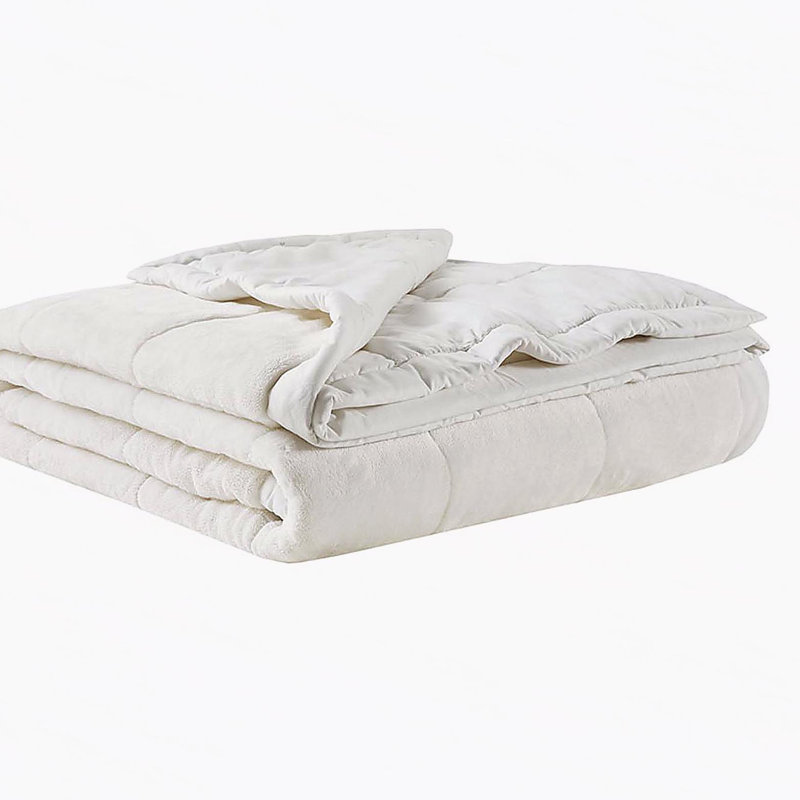 Couverture réversible en duvet HeiQ Smart, Ivoire ivoire, Très grand lit