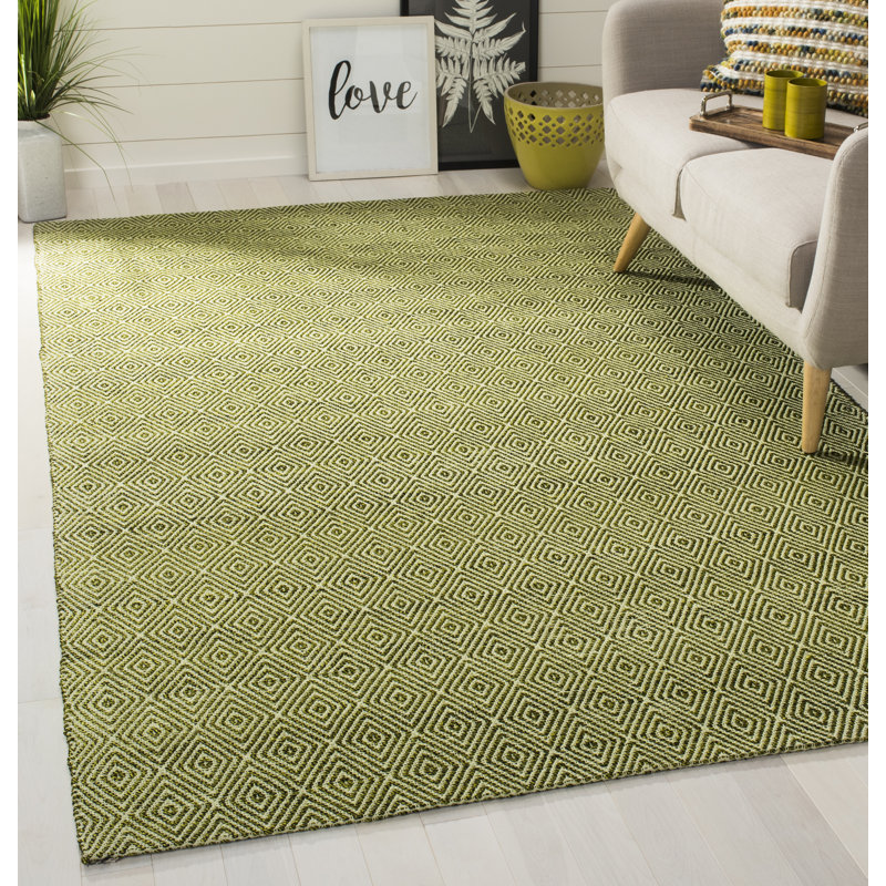 Adelmar Hand Woven Performance Geometric Rug, Rectangle 5' x 8'