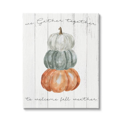 "Gather Together Fall Weather Pumpkins", art mural par Livi Finn