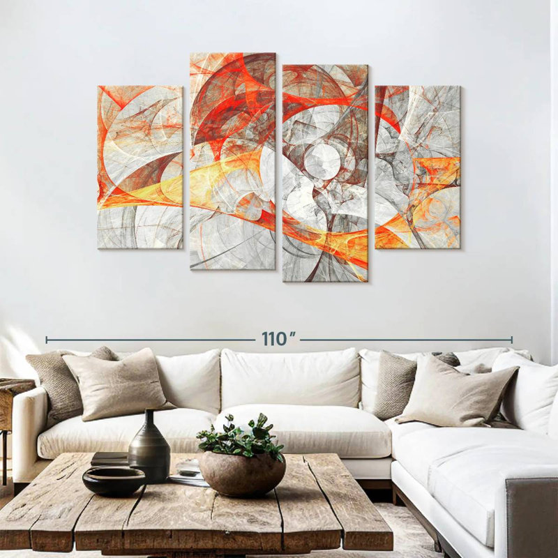 Avery Marble Dynamic Abstract, 54" H x 84" W