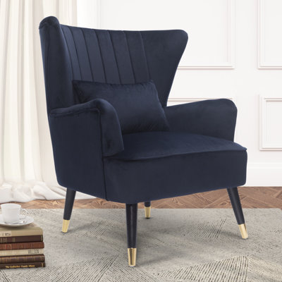 Nettey Upholstered Wingback Chair