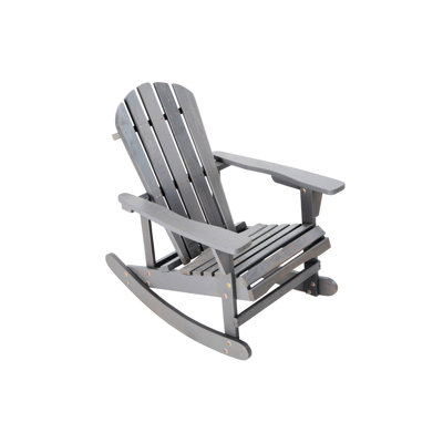 Mobilier d'extérieur en bois massif pour chaises berçantes Adirondack