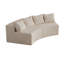 Canapé modulaire courbé avec quatre coussins Boneless-645028316
