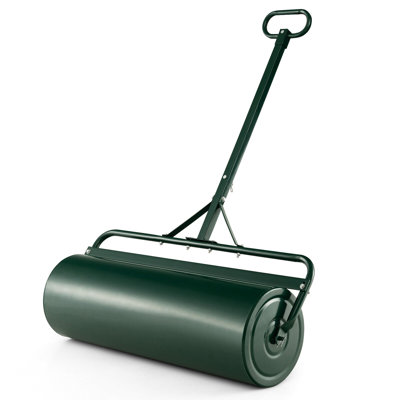Metal Push Lawn Roller,17-Gallon Water Sand Filled