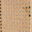 3 Panels Brown Solid Wood+Rattan Folding Room Divider
