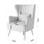 Devon Velvet Wingback Chair-1685473529
