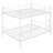 Full Over Full Metal Bunk Bed, White