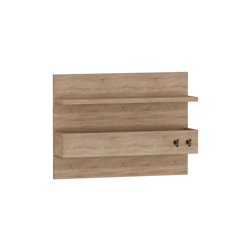 Sumas Wall 2 - Hook Wall Mounted Coat Rack, Oak