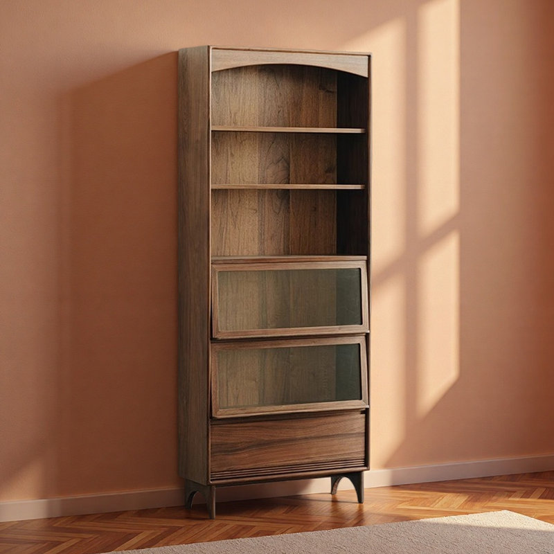 Bibliothèque de rangement style américain, (5 tablettes) H 79,92 po x l 32,48 po x P 11,81 po
