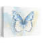 Blue Watercolor Butterfly Delicate Elegant Ethereal Butterfly Nature Spring Wall Art Print by Mathieu - Wrapped Canvas Print-895645713