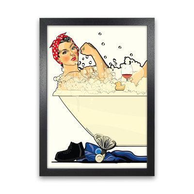 We Can Do It Bath - Graphic Art Print on Paper
