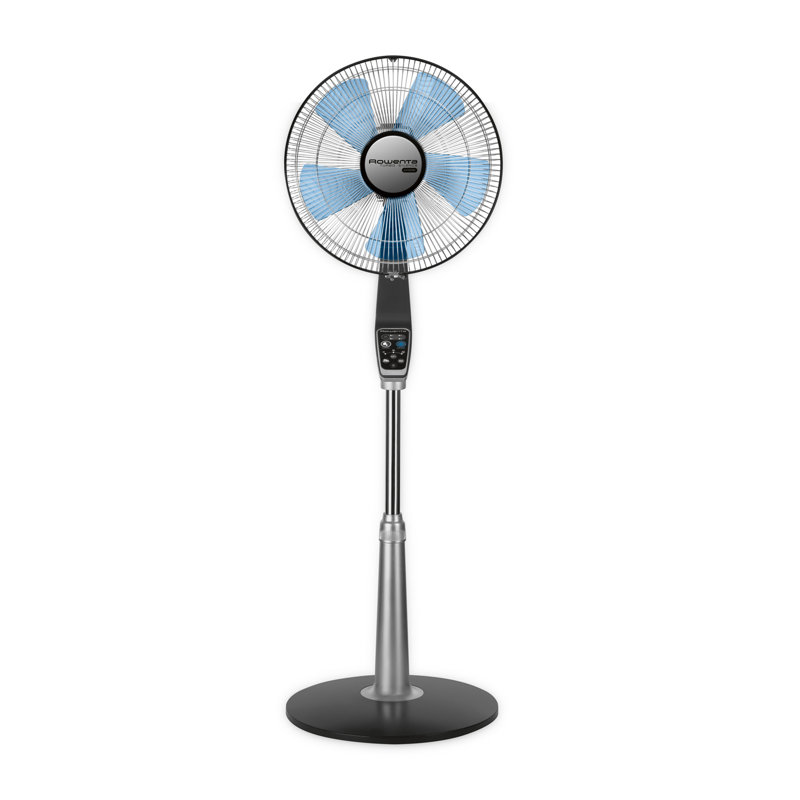 Ventilateur sur socle Rowenta Turbo Silence Extreme avec 5 vitesses, fonction oscillante, hauteur réglable et télécommande