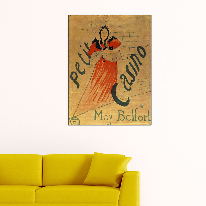 Henri De Toulouse-Lautrec - Wrapped Canvas Painting, 120cm H x 90cm W x 1.8cm D