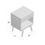 50.8cm W Solid Wood Bedside Table-465723781