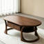 Table basse en bois massif de style médiéval