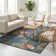 Rolla Machine Woven Floral Indoor/Outdoor Rug 