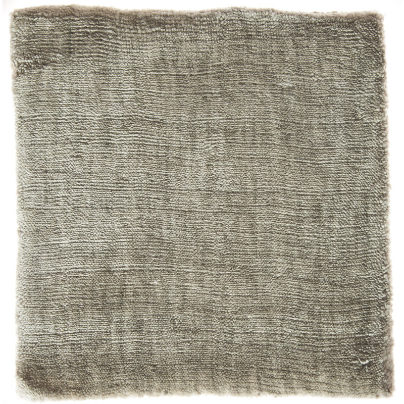 Tapis olive tissé à la main Bonn, Rectangle 9 pi x 10 pi