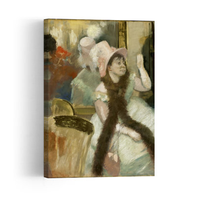 Portrait After A Costume Ball, 1879 Impressionist Abstract Contemporary Wall Art Print by Edgar Degas - 1 Piece Wrapped Canvas Wall Art