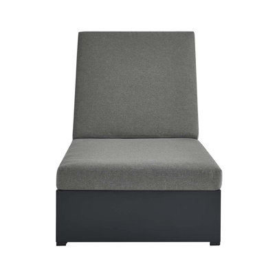 Modway Tahoe 27" Long Reclining Single Chaise with Cushions