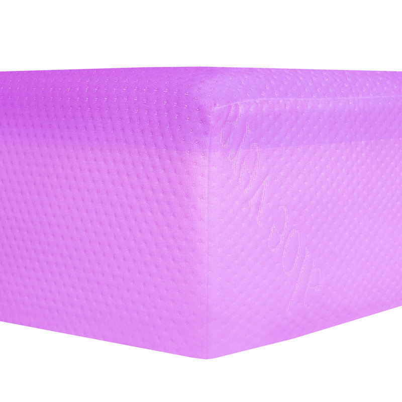 Gel rose - 6 po Matelas en mousse à mémoire de forme de taille, caractéristique de refroidissement, base haute pour gel durable - housse souple, gel dissipant la chaleur