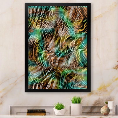Leopard Pattern With A Touch Of Green IV " Leopard Pattern With A Touch Of Green IV " Painting Print