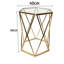 Frese Glass Top Frame End Table