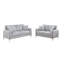 Ensemble de canapé élégant en tissu 2 pièces avec causeuse, design moderne et sièges confortables pour un salon élégant-1636796467