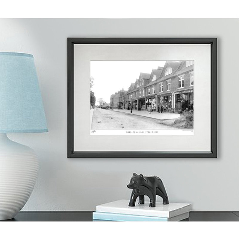 Cheriton, High Street 1903 - Single Picture Frame Print, 28cm H x 36cm W x 2.3cm D