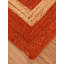 Tapis Wiedman tissés à la main en jute écologique - 76 cm x 305 cm, format couloir, couleur orange, design contemporain, poils courts, fibres naturelles, tapis d'intérieur/extérieur faits main pour salon, chambre-499018255