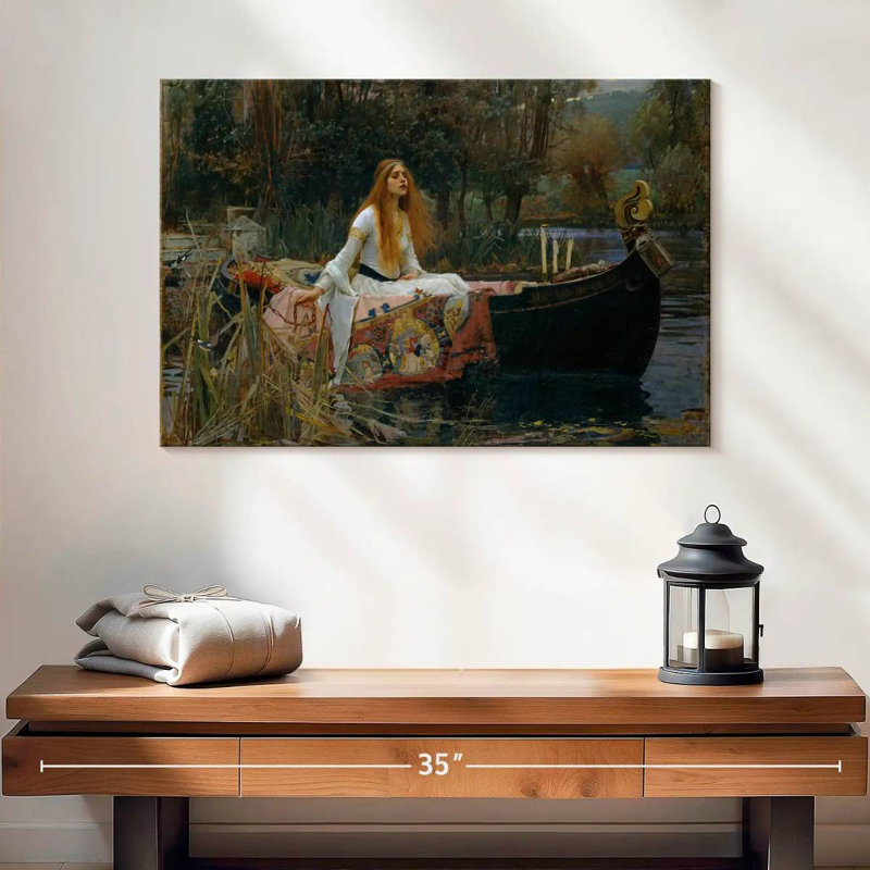 Leisha, la Dame de Shalott, H 16 po x l 24 po