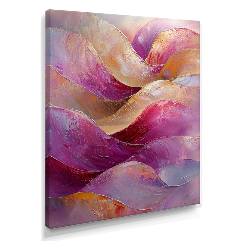 Spraggins - Art mural abstrait, salon, H 40 po x l 30 po, Wrapped Canvas, Ne s’applique pas