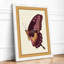Plum Butterfly Study Botanical - Framed Print-244372323-244372332