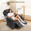 Fauteuil inclinable électrique Power Lift avec massage et chaleur pour personnes âgées avec poches latérales et 2 porte-gobelets-1302958329
