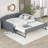 Upholstery Daybed with Trundle and USB Charging