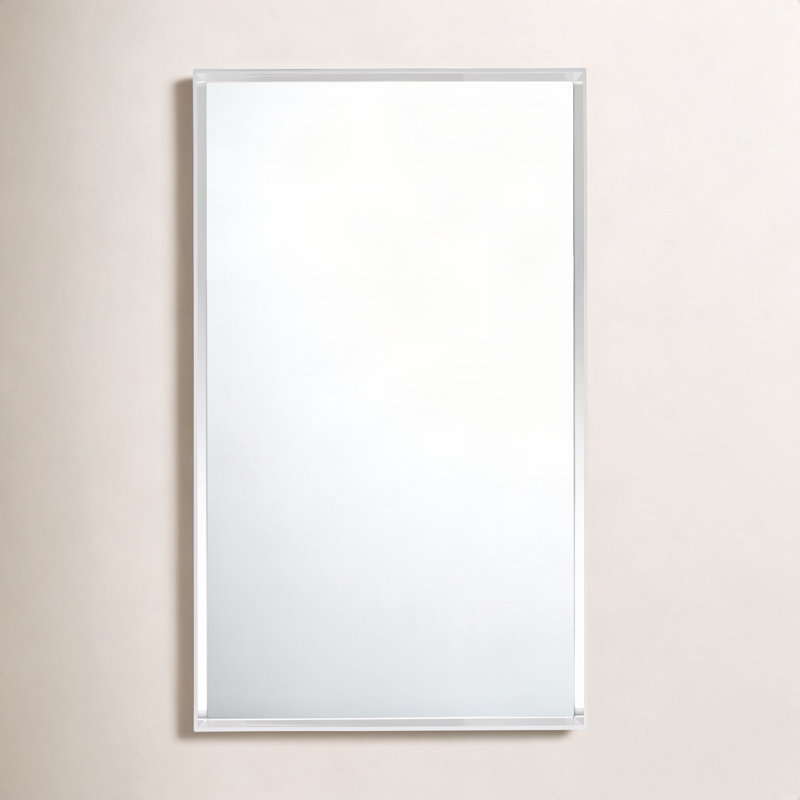 Only Me Wall Mirror, 70.87" x 31.5", Glossy White