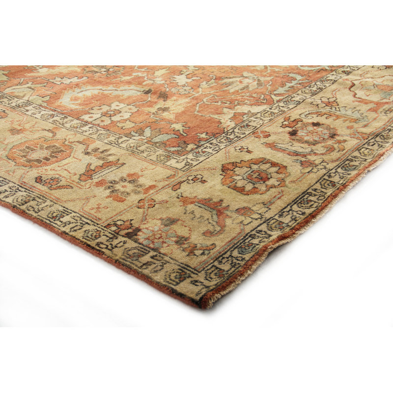 Antique Weave Serapi Wool Oriental Area Rug, Rectangle 8' x 10'