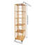 Bibliothèque 63 "H 63,8" x l 14,6 "à 6 niveaux rotative à 360 degrés avec roues-358636030