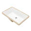 Lavabo de salle de bain rectangulaire encastré en céramique blanc 21 "x 13" avec trop-plein