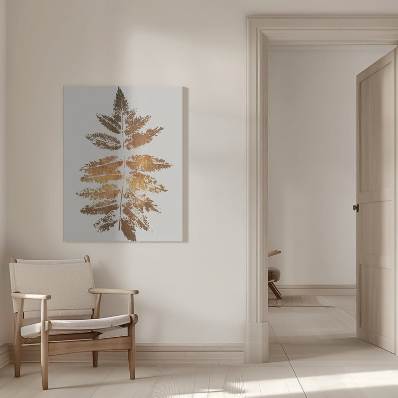 Imprimé feuille de chêne, H 36,5 po x l 24,5 po