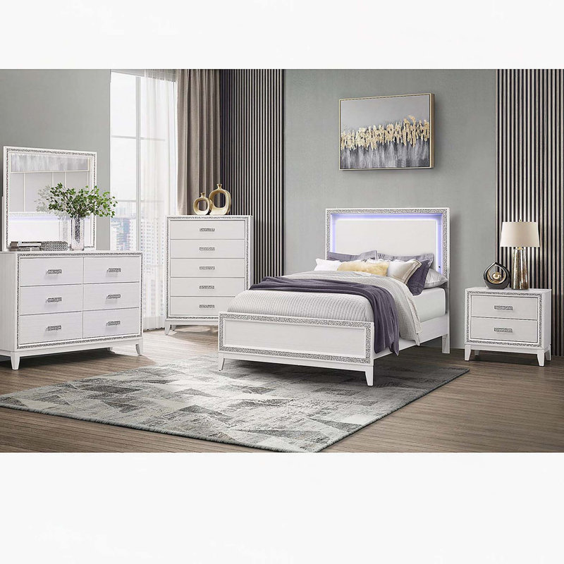 Table de chevet blanche