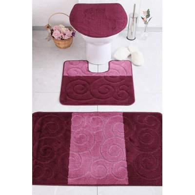 Ensemble de tapis de bain 3 pièces Nhek