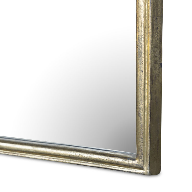 Loire Mantle Mirror-Antiqued Gold Leaf, Vertical, 81" x 28"