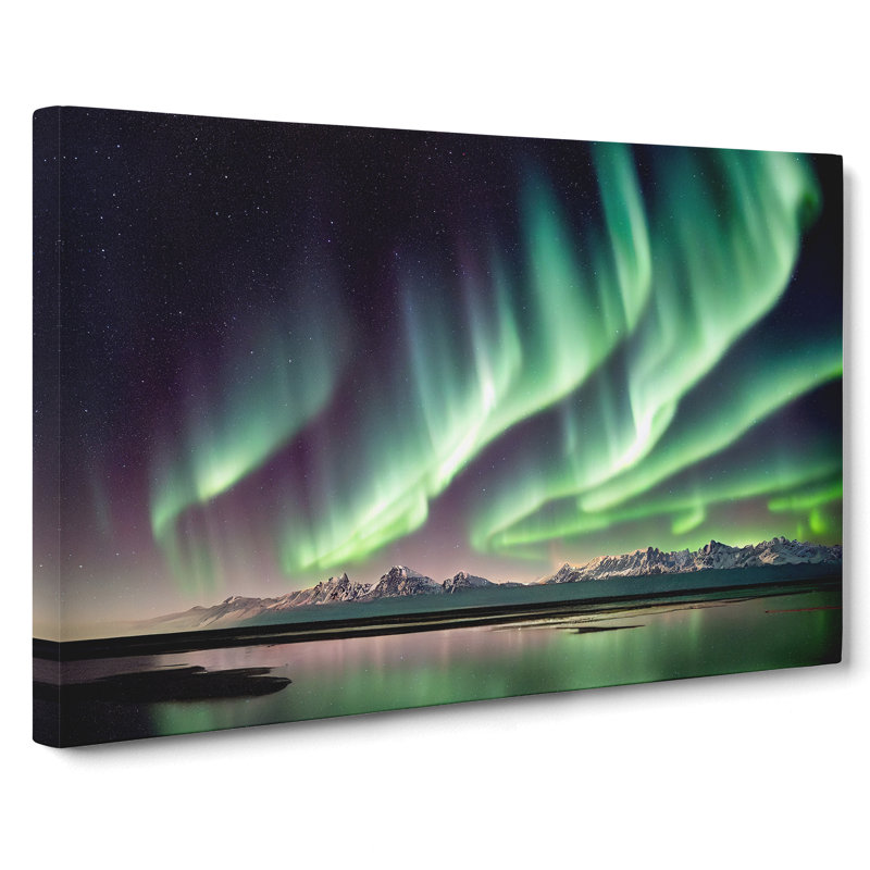 Magnetic Northern Lights - Wrapped Canvas, 40cm H x 60cm W x 3cm D